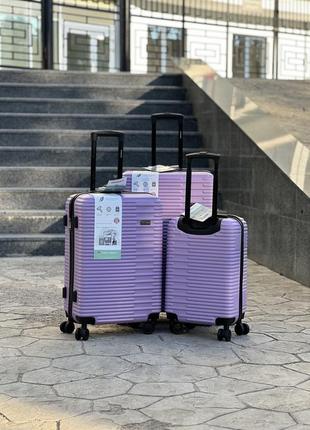 Ударопрочный пластиковый большой чемодан дорожный l на колесах 110 литров horoso2 фото