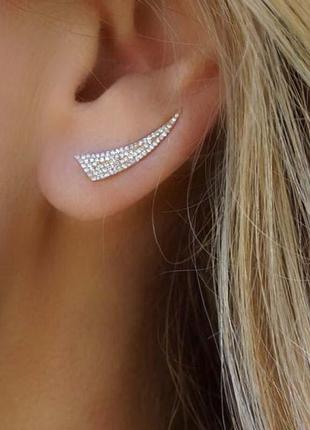 Серьга rhinestone brincos bijoux