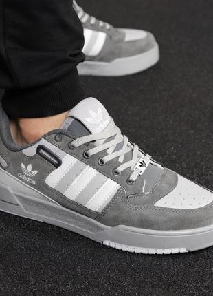 Чоловічі кросівки adidas сірого кольору 40-44 кроссовки мужские замш