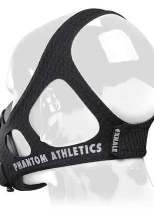 Маска для тренировки дыхания phantom training mask black l2 фото