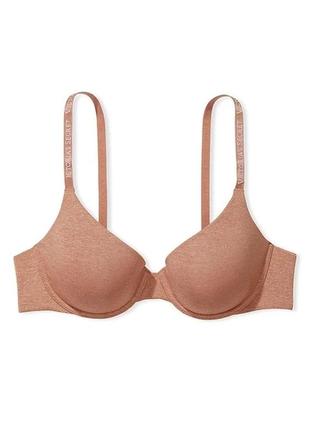 Бюстгальтер victoria's secret lightly-lined demi bra 80c бежевий