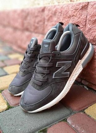 Чоловічі кросівки new balance 574 коричневі знижка sale | smb