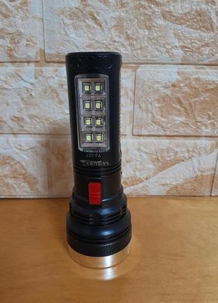 Світлодіодний акумуляторний ліхтарик з бічним світлом yj-227.5 фото