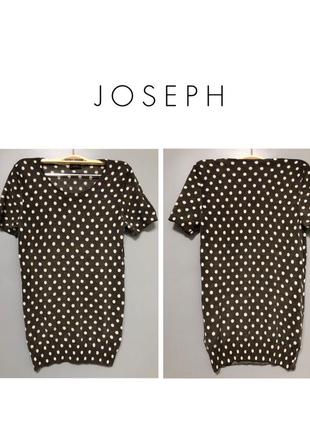 Joseph вязаная тонкая футболка 100 % шерсти мериноса премиум класс дизайнерская жилетка