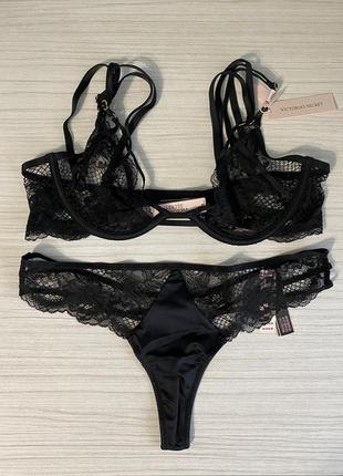 Комплект нижнего белья victoria’s secret бюстгальтер 34b (75b), трусики s. very sexy. белье виктория сикрет9 фото