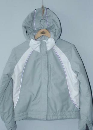 Nike vintage куртка жіноча кроп коротка вінтажна найк y2k oakley billabong carhartt dickies s сіра2 фото