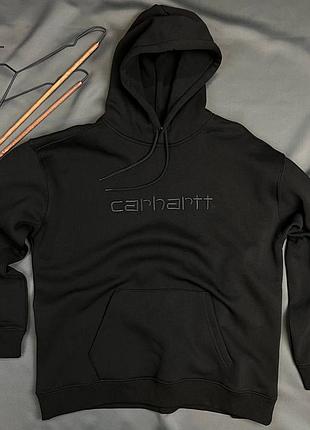 Carhartt худі фліс ant-3 black кархарт худи худак