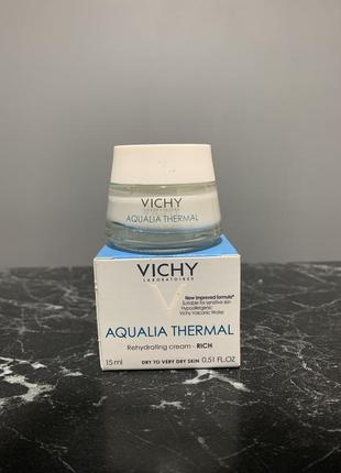 Vichy крем для сухой и очень сухой кожи aqualia thermal rich 15 ml2 фото