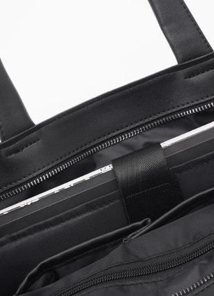Мужская офисная сумка для документов а4 стиль луи витон клетка черная, качественный портфель для документов2 фото