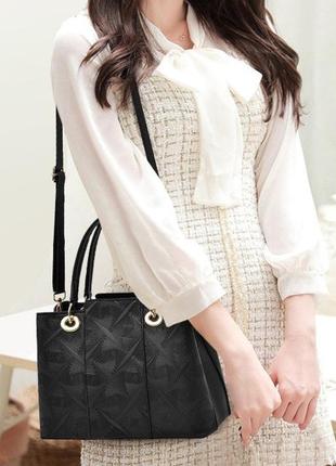 Модна жіноча сумочка екошкіра, стильна сумка на плече7 фото