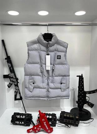 Мужская жилетка stone island жилет stone island жилетка stone island мужская брендовая жилетка stone island1 фото