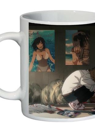 Чашка человек бензопила chainsaw man (кружка supercup сwm 0027)