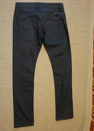 Фирменные узкие серые х/б джинсы superfine великобритания 32/34 р.8 фото