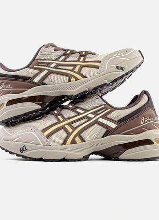 Asics gel-1090 "beige brown"4 фото