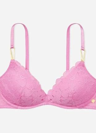 Бюстгальтер victoria's secret c пуш-ап 75b розовый3 фото