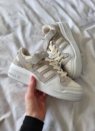 Кросовки кроссовки кросівки кроси кросы adidas forum low beige grey адідас форум лоу