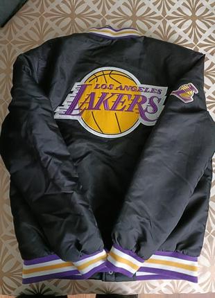 Стильний оригинальний унiсекс бомбер nba lakers big logo2 фото