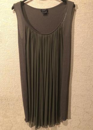 Платье хаки с камнями swarovski italy 🇮🇹