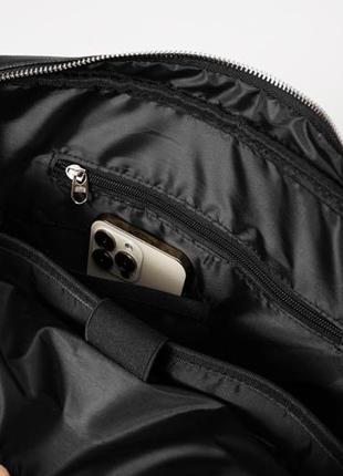 Стильна чоловіча ділова сумка для документів у стилі луї вітон клітинка чорна, портфель для бумаг3 фото