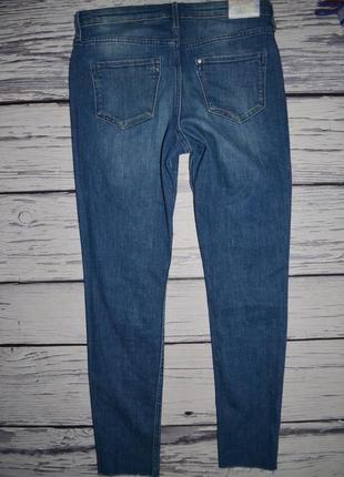 12 - 13 лет 158 см крутые фирменные джинсы скины для моднявок узкачи с обрезными штанинами8 фото