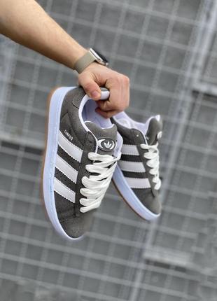 Adidas campus gray&white