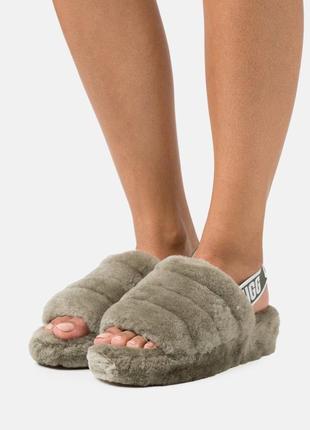 Сандалі ugg із натурального хутра капці тапки тапочки уггі оригінал fluff yeah slide