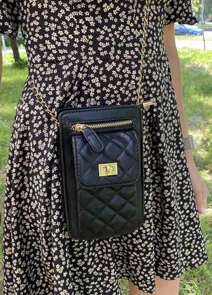 Жіноча міні сумочка клатч із ланцюжком стьобана, маленька сумка для дівчат, модний жіночий гаманець-клатч10 фото