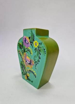 Ваза для квітів український подарунок петриківський розпис ручна робота