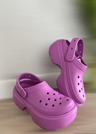 Сабо crocs stomp, w8, w9, w107 фото