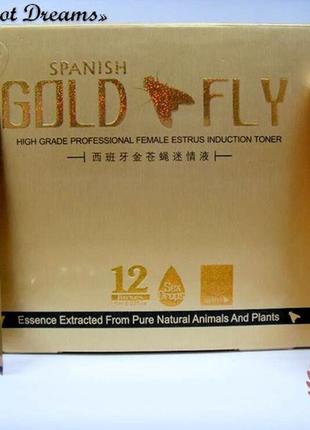 Женский возбудитель шпанская мушка gold fly/золотая мушка в каплях(упаковка)