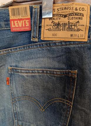 Новые джинсы lvc levis vintage clothing 606 big e talon 42 zipper