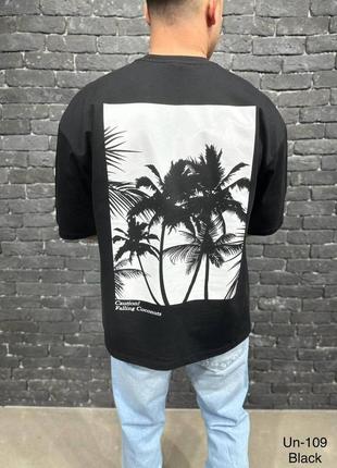 Чоловіча футболка oversized uneffected coconut 100% бавовна,  без синтетики і стрейчу!1 фото