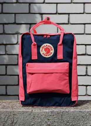 Рюкзак міський fjallraven kanken red blue classic портфель канкен1 фото