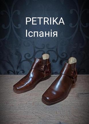 Petrika. испанские 💢 кожаные ботинки челси полуказаки, винтаж1 фото