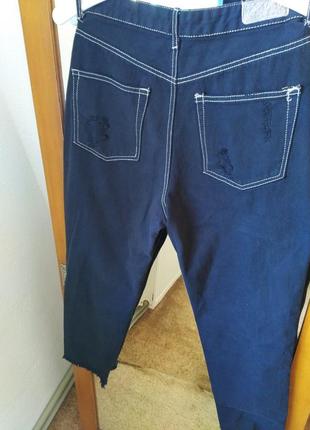 Джинси мом джинси слоучі банани джинси бавовна широкі джинси прямі джинси4 фото