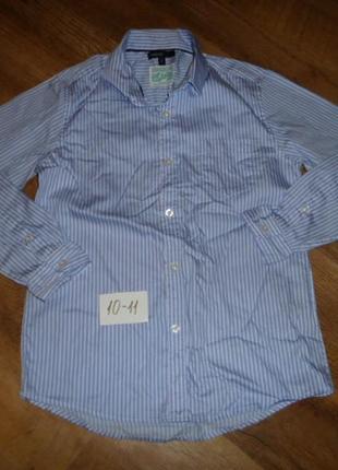 Классная фирменная школьная рубашка на 10-11 лет2 фото