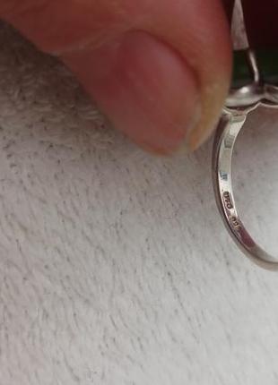 Серебряное кольцо с нефритом5 фото