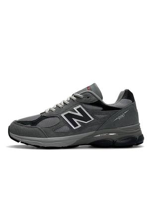 Мужские кроссовки new balance 990 gray, молодежные стильные мужские кроссовки земшевые легшие летние кеды2 фото