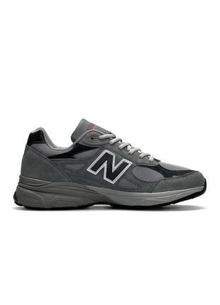 Мужские кроссовки new balance 990 gray, молодежные стильные мужские кроссовки земшевые легшие летние кеды3 фото