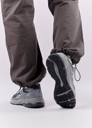 Мужские кроссовки new balance 990 gray, молодежные стильные мужские кроссовки земшевые легшие летние кеды8 фото