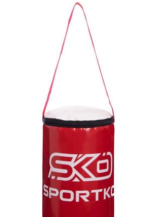 Мешок боксерский цилиндр ременное крепление sportko mp-10 высота 40см цвета в ассортименте3 фото