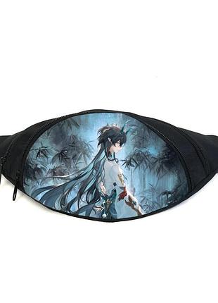 Поясная сумка бананка хонкай стар рейл honkai star rail (gb hsr 022) gear bag черная
