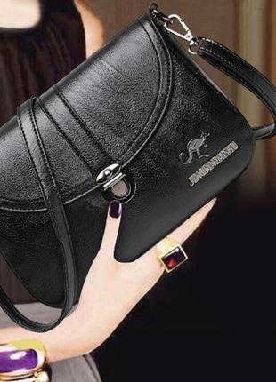 Женская мини сумочка клатч на плечо кенгуру, сумка для девушек эко кожа1 фото