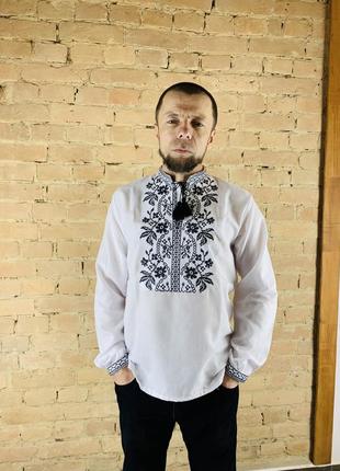 Мужская вышиванка модерн внушительные размеры