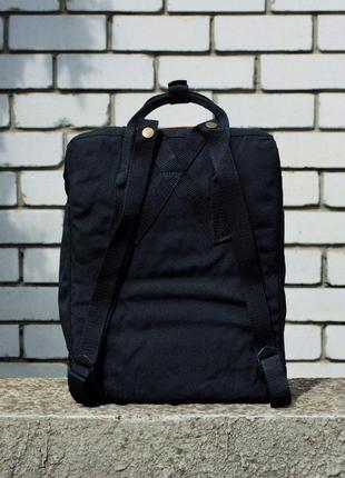 Рюкзак городской fjallraven kanken  black gray classic портфель канкен3 фото