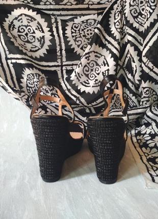 Нові плетені кіскою босоніжки на платформі erra ladies shoes, чорні6 фото