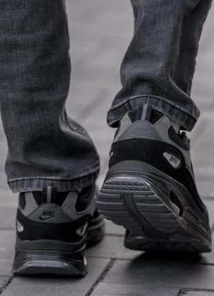 Мужские кроссовки nike air max black черные повседневные кроссовки спортивные кроссовки весна лето6 фото
