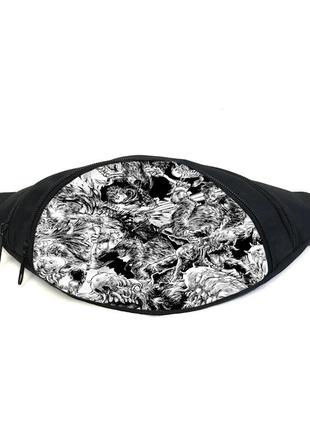Поясная сумка бананка берсерк berserk (gb b 05) gear bag черная