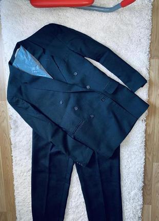 Классические брюки серо чёрные  boss ert collections  made in ukraine  качество элегантность успех10 фото