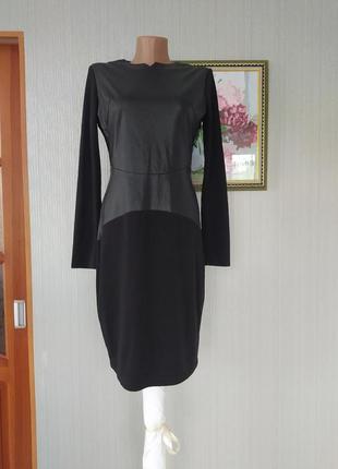 Сукня  плаття з шкіряними вставками 🔥